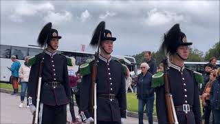 Hans Majestet Kongens Gardes 3. Gardekompani ved Eidsvollsbygningen 3 september 2022