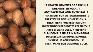 11 Health benefits of garcinia kola(bitter kola)