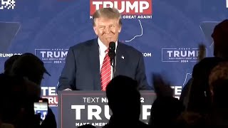 Crowd cheers as heckler forcibly removed from Trump rally