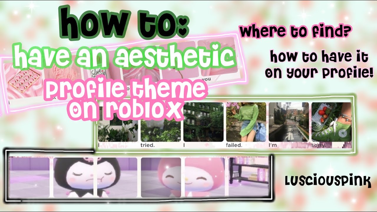 How To Have An AESTHETIC ROBLOX PROFILE! ‧₊˚✩