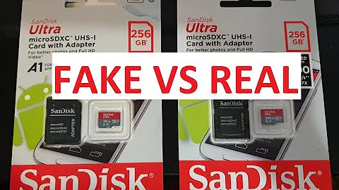 FAKE VS REAL (SanDisk Ultra 256 GB microSDXC Memory Card) comparison