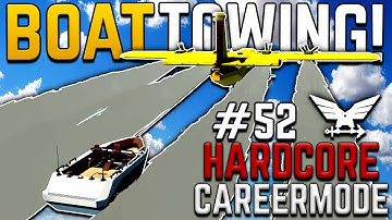 HUGE PLANE TOWING A BOAT - DLC Hardcore Career Mode - #52 - Stormworks Build n Rescue