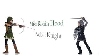 Girl's Noble Knight and Miss Robin Hood Costumes by California Costumes Girl's Noble Knight and Miss Robin Hood Costumes by California Costumes