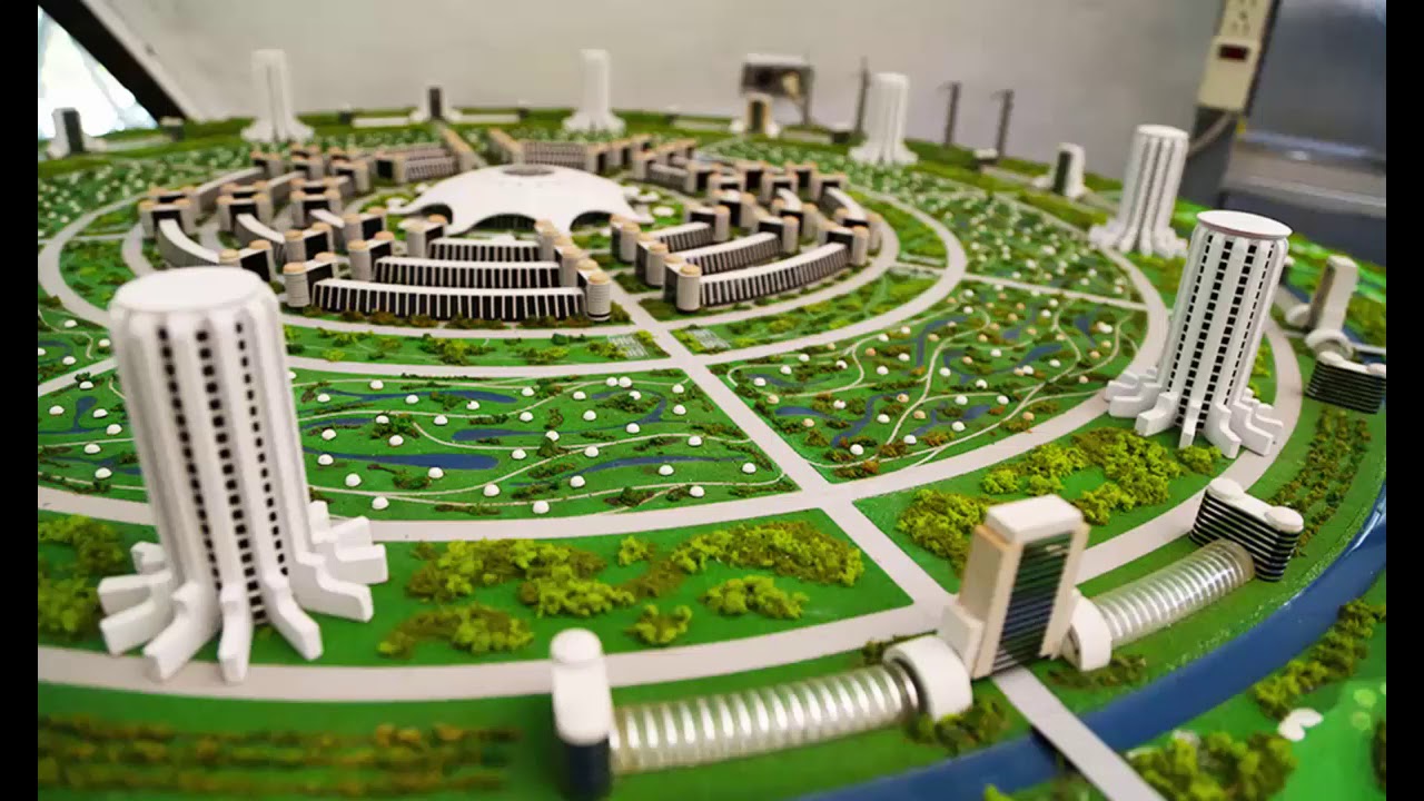 Как называется макет города. Проекты городов будущего Жака Фреско. Города Жака Фреско модель.
