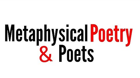 Metaphysical Poetry and Poets In Hindi Definition and full analysis