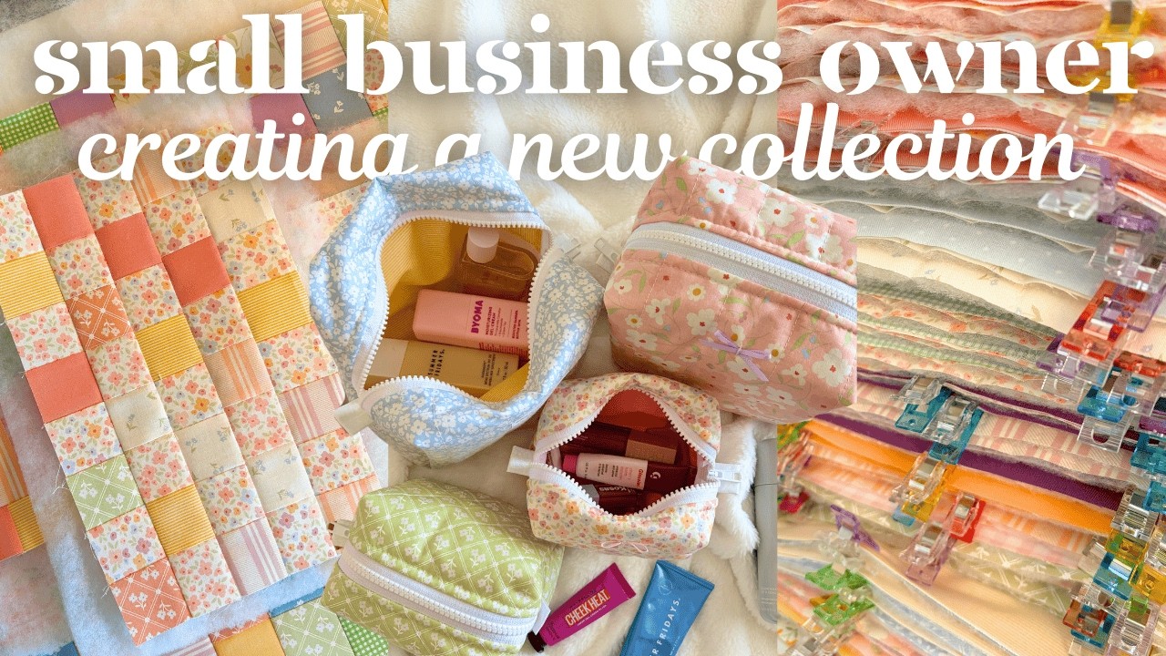 SEWING & DESIGNING A NEW COLLECTION!🌼🧵 || the behind the scenes of creating the monthly make 03!🪡