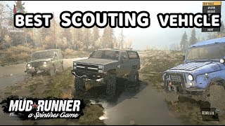 Spintires Mudrunner: Best Scouting Vehicle | Chevy K5 Blazer vs Competition.