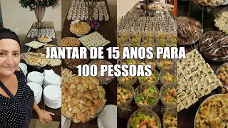 JANTAR 15 ANOS CARDAPIO - RECEITAS DA ROSA