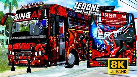 SINGAM LEO  ZEDONE BS6 MOD  | BUS SIMULATOR INDONESIA | GAMEPLAY | ZN GAMING