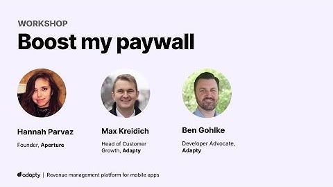 Workshop: Boost my paywall (with Hannah Parvaz, Aperture)