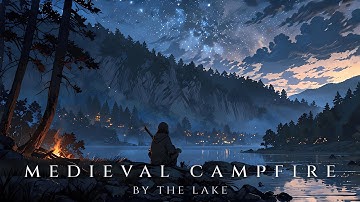 Medieval Campfire by the Lake | Relaxing Fantasy Music for Study & Relaxation