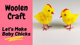 How To Make Cute Baby Chickens With Woolen | DIY Wool Crafts | Wool craft ideas | wool crafts |