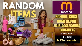 Household items from MEESHO  | home decor | school bags| hair accessories| 25+ items|| gimaashi