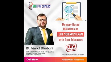 MEMORY BASED QUESTIONS OF LIFE SCIENCES CSIR NET JUNE-2021