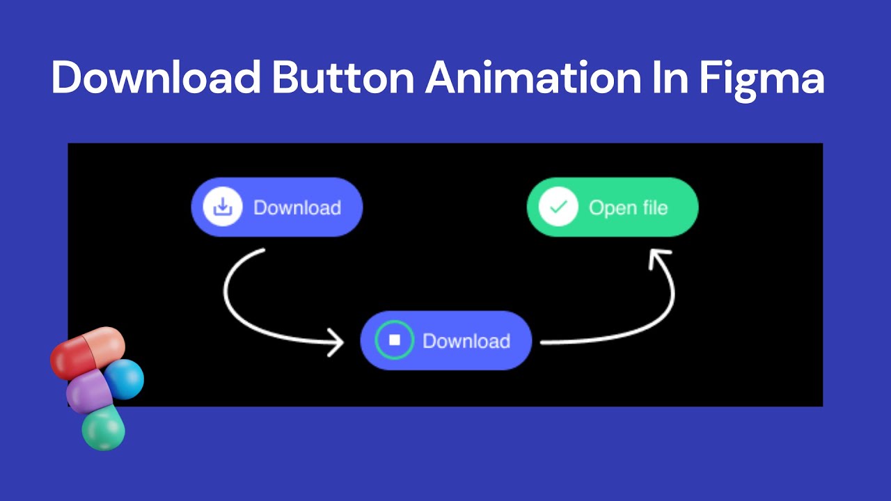 Download Progress Button  Motion design animation, Animated