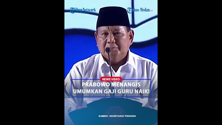 PRABOWO MENANGIS Umumkan Gaji dan Tunjangan Guru Naik❗