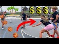 CHALLENGING STRANGERS at VENICE BEACH for MONEY!!