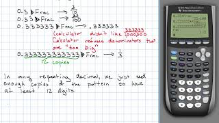 Entering Repeating Decimals