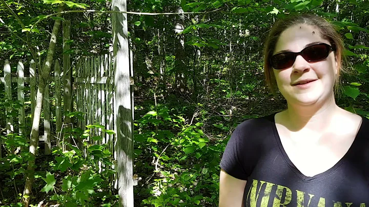 Jennifer Dow at the Gravesite of her Ancestors