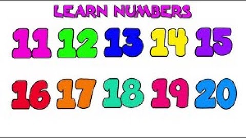"Learn Numbers 11 to 20 with Fun Counting | Kids Learning Video"