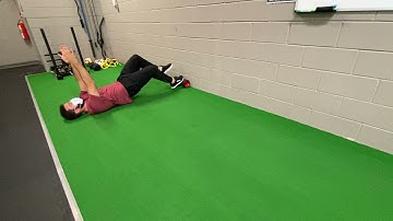 Foam Roller Hamstring Bridge March