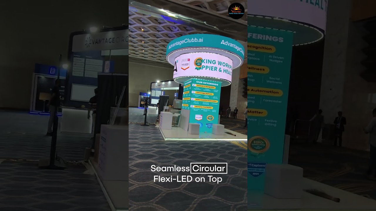 LED Crown Pillar – 360° Seamless Immersive Visual Installation | 