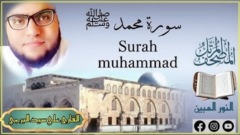 أفلا يتدبرون القرآن | المصحف المكتوب | جديد سورة محمدﷺ القارئ علي سيد البرجي Sura Muhammad