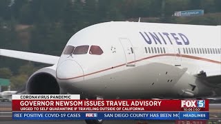 California Travel Advisory Urges People Arriving From Out Of State To Self-Quarantine