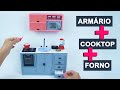 Como fazer: Armário de Cozinha + Cooktop para Barbie, MH e outras