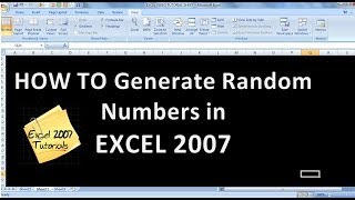 Information Excel Tips and Tutorials Basic learn how to generate random numbers between two numbers in excel 200 Update