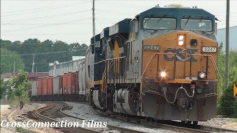 CSXT NB M410-31 W/5247 ES40DC & 7312 CM44AH & Auto Racks & Juice Cars In Fay NC