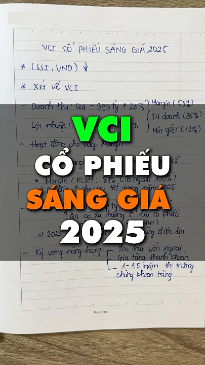 VCI Cổ Phiếu Sáng Giá 2025 #chungkhoanhomnay #chungkhoan #loanthaostock #cophhieu #vci