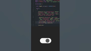 Create a Toggle Button in 60 Seconds with Framer Motion in React JS! #framermotion #javascript