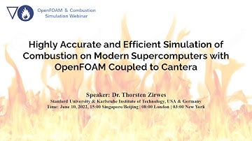 Accurate and Efficient Simulation ofCombustion on Modern Supercomputers with OF Coupled to Cantera