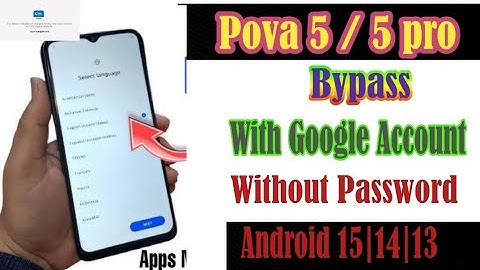 Tecno pova 5 bypass google account| pova 5 pro google account remove |pova 5 bypass Android 14/15