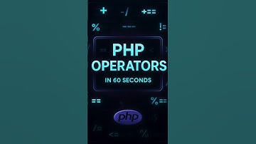 PHP Operators | Arithmetic, Assignment, Comparison & Logical Operators #coding #shorts