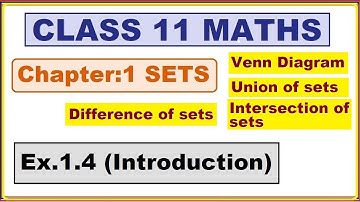 Ex.1.4, (Introduction) Chapter:1 Sets | Ncert Maths Class 11 | Cbse