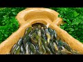 Stop Motion ASMR | Tracing Trach Fish In Primordial Mud Primitive Experiment | Amazing Fishing Video