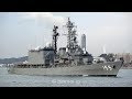 [4K]海上自衛隊 護衛艦はまぎり関門東航 DD-155 JS HAMAGIRI - JMSDF Asagiri class destroyer - 2020