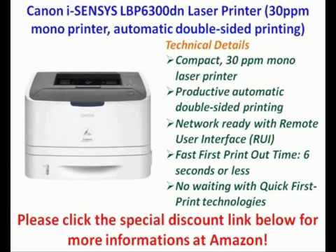 Canon i-SENSYS LBP6300dn Laser Printer - YouTube