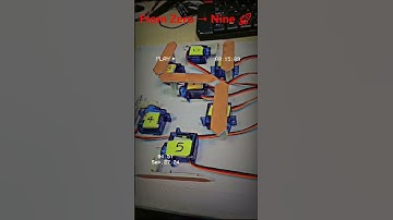 Servo Motor Magic | Display 0-9 Numbers with Arduino 🤖 #arduino  #servo   #arduinoprojects