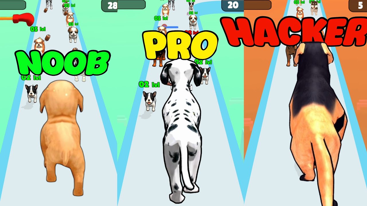 DOG EVOLUTION RUN 3D - Level Up Satisfying Max Level Gameplay New Update