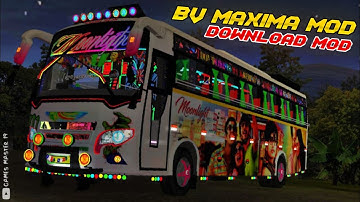 Bussid New Bv Maxima Mod Released | Download Mod | Full Led Lights | Full Review | #bussidmods