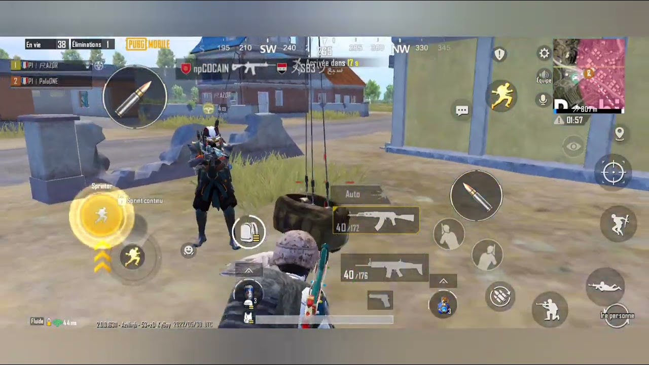 Découverte du sac d'extraction avec P1 | PoloØne et P1| 尺AZØR ! Clan Purple Øne / Pubg Mobile