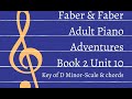 Piano Adventures Book 2 Unit 10 Study Aid - D Minor - Scales and Chords