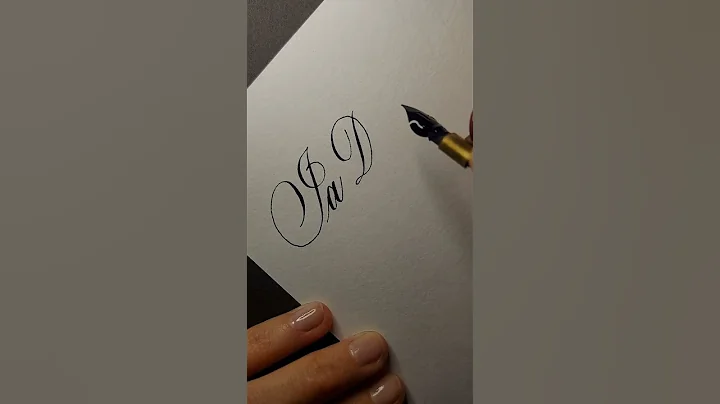 JaDarvis | ASMR #calligraphy #copperplate #shorts