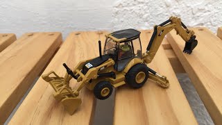 CAT 450E BACKHOE LOADER  |  DIECAST MASTERS 85263 HO SCALE 1:87