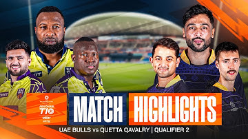 2025 Abu Dhabi T10 I Match 31 Highlights: Qualifier 2 I Quetta Qavalry vs UAE Bulls | Season 9
