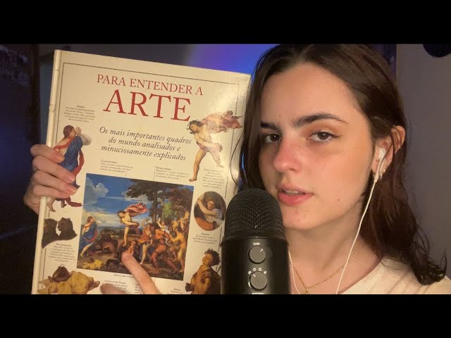 ASMR INAUDÍVEL LENDO SOBRE ARTE