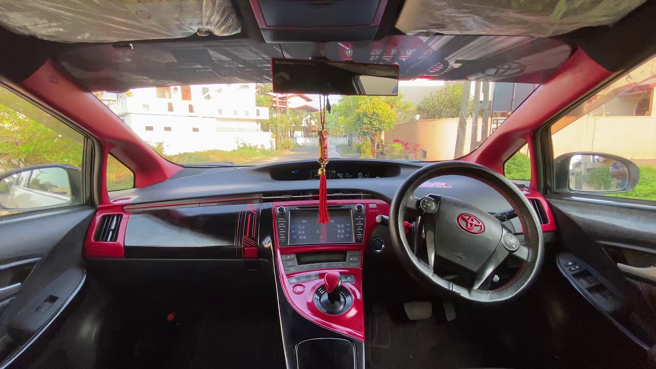 One and only Full Black Interior Toyota Prius in Sri Lanka - YouTube